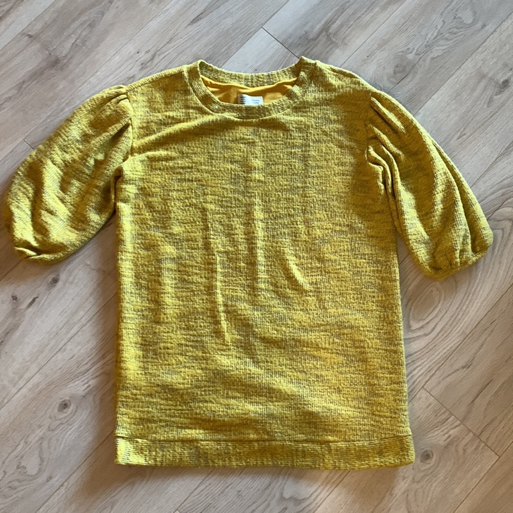Saturday/Sunday Lyla Cozy Tunic Dress in Gold sz M - Picture 2 of 3